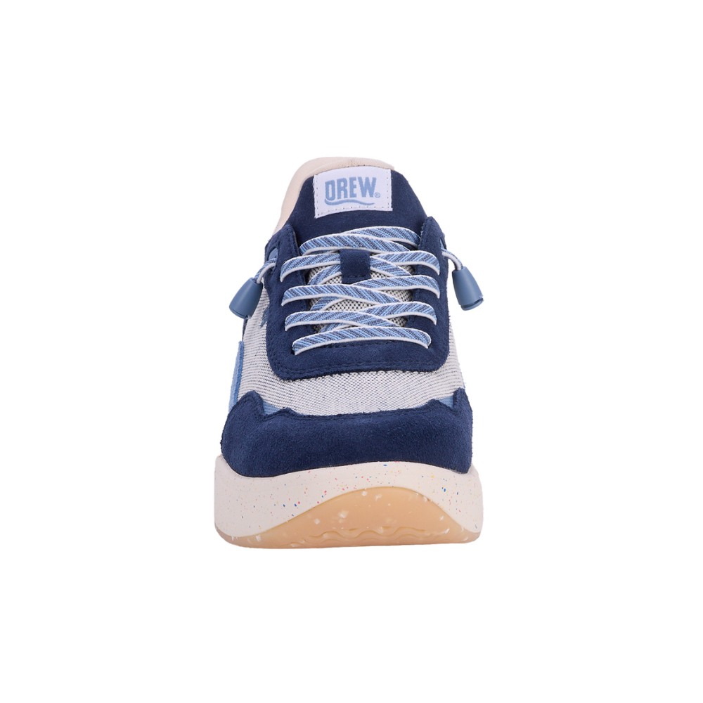 Drew Shoe Women's Orthotic Sneaker – Hobby Navy Suede Combo 10838