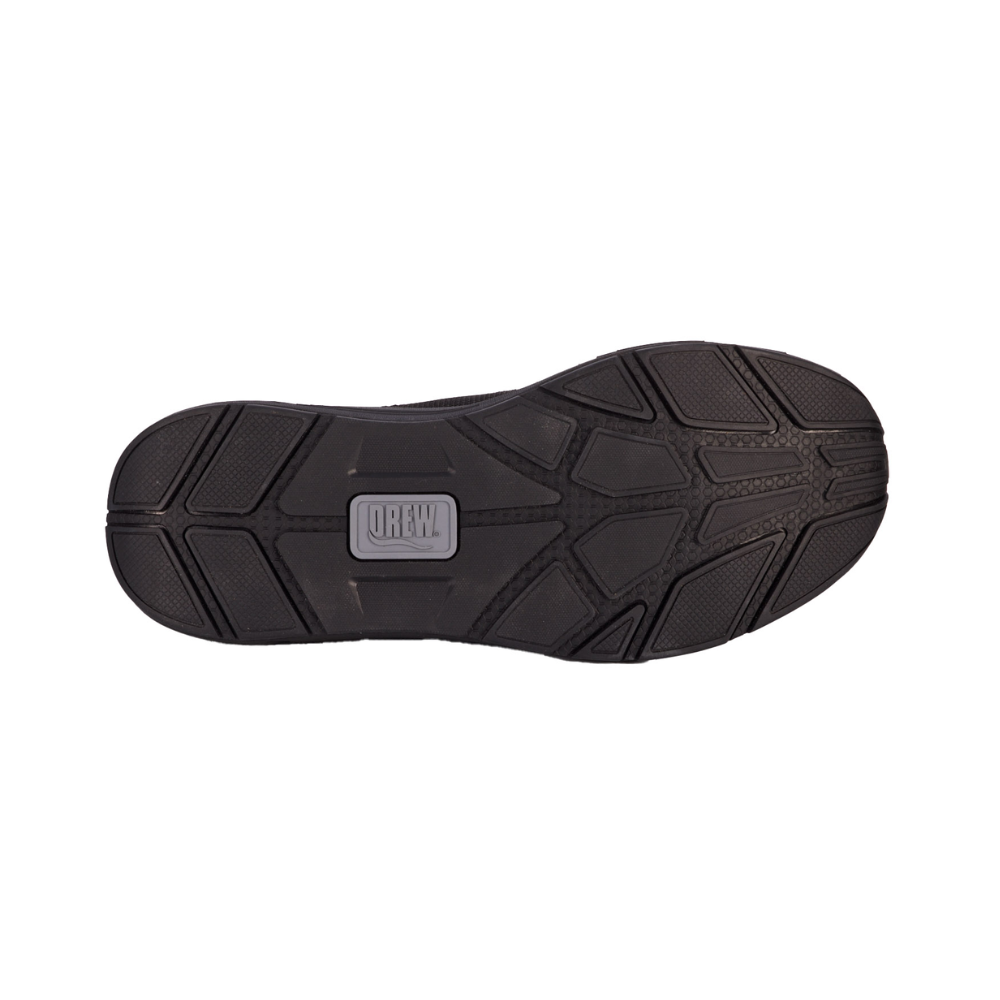 Drew Men’s Miller Orthotic Comfort Sneaker Black Suede Combo 40115