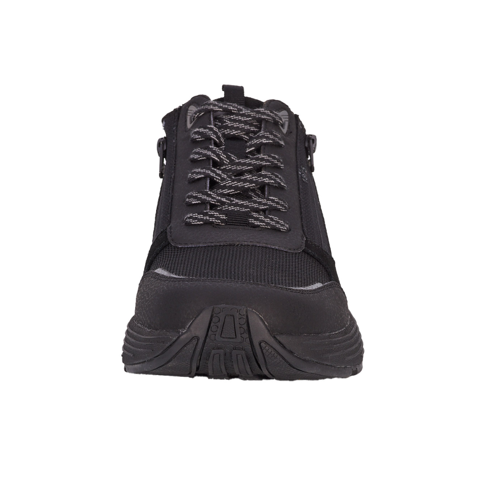 Drew Men’s Miller Orthotic Comfort Sneaker Black Suede Combo 40115