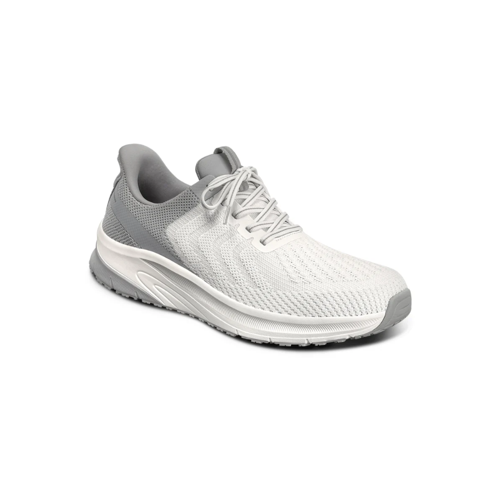 Orthofeet Men’s Tilos Hands‑Free Athletic Sneaker – White 20023M