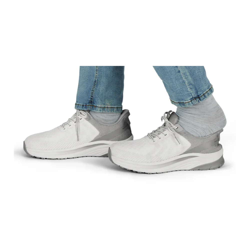 Orthofeet Men’s Tilos Hands‑Free Athletic Sneaker – White 20023M