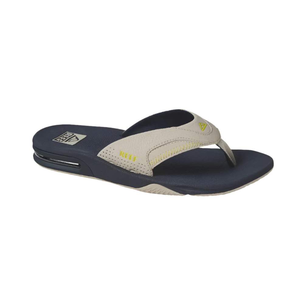Reef Fanning Men's Bottle Opener Sandals - Navy/Oak/Lime CJ4074