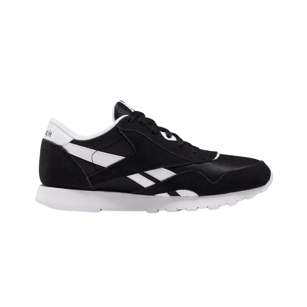 Reebok Kids Classic Nylon Sneakers - Black/Black White FV4441