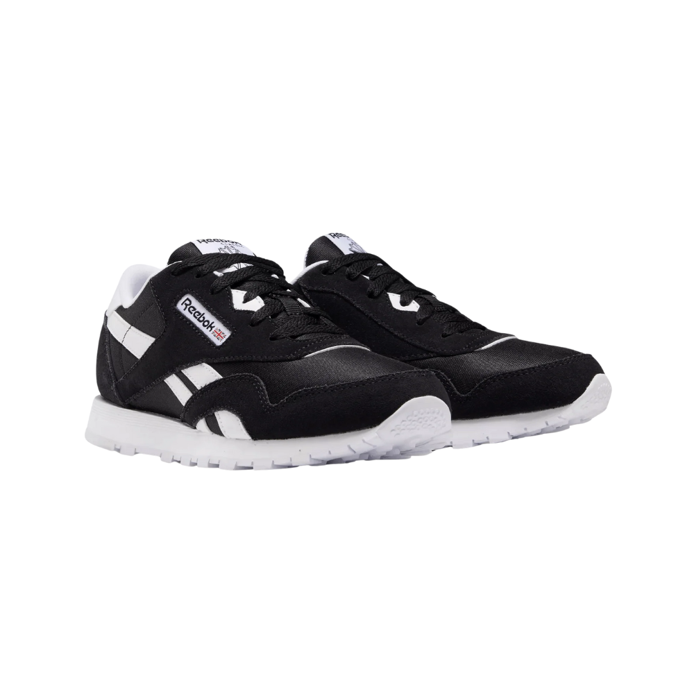 Reebok Kids Classic Nylon Sneakers - Black/Black White FV4441