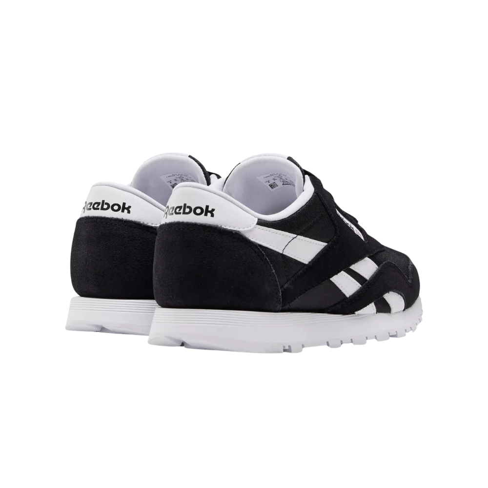 Reebok Kids Classic Nylon Sneakers - Black/Black White FV4441