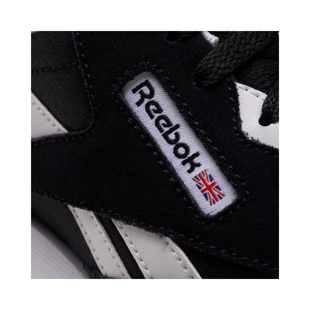 Reebok Kids Classic Nylon Sneakers - Black/Black White FV4441