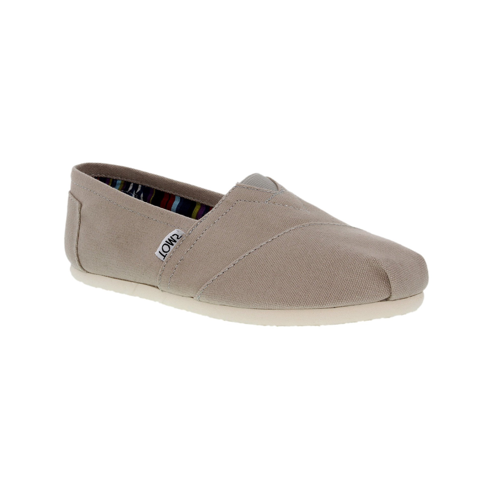 Toms Women's Classic Canvas Light Grey Ankle-High Flat Shoe 10001379