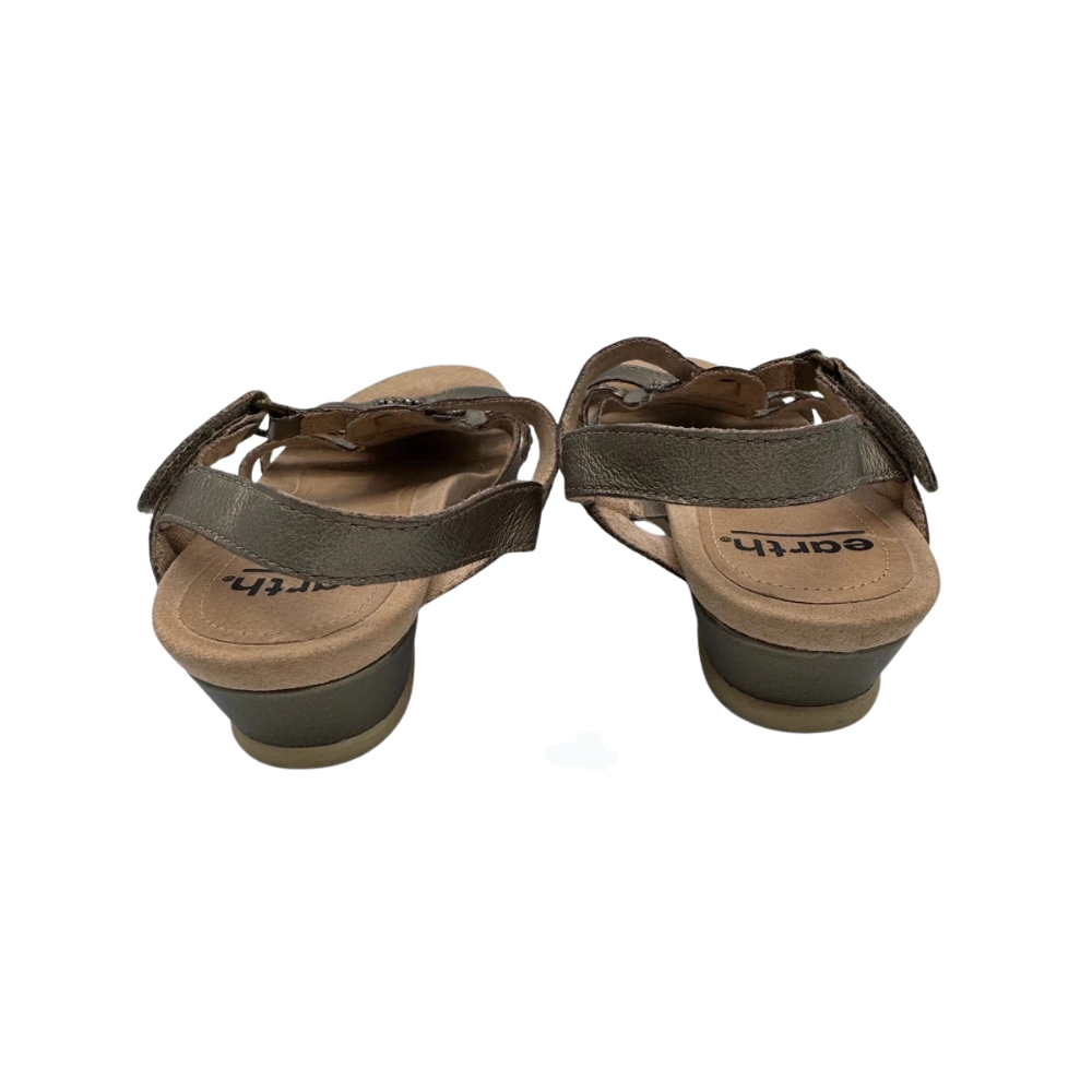 Earth Pisa Falmouth Women's Sandals – Platinum Beaded Leather