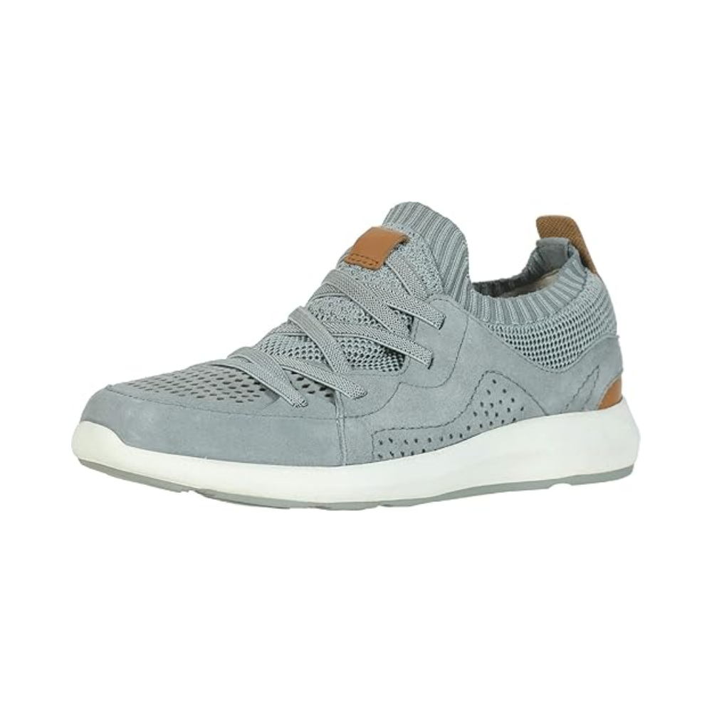 Earth Women’s Desire Flow Sneaker – Knit/Suede Light Blue