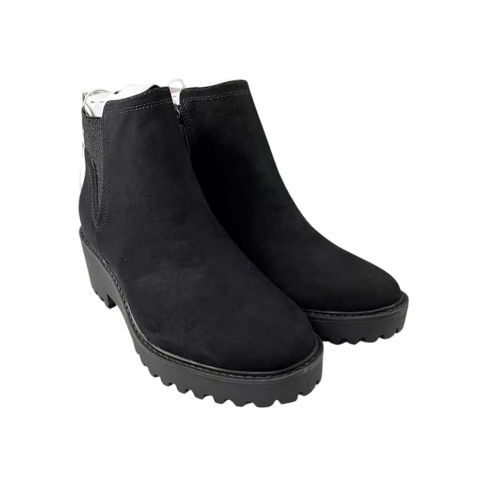 Universal Thread Women's Taci Pull-On Memory Foam Ankle Boots Black