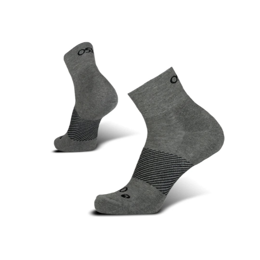 OS1st Wicked Comfort Socks | 1/4 Crew Charcoal Socks