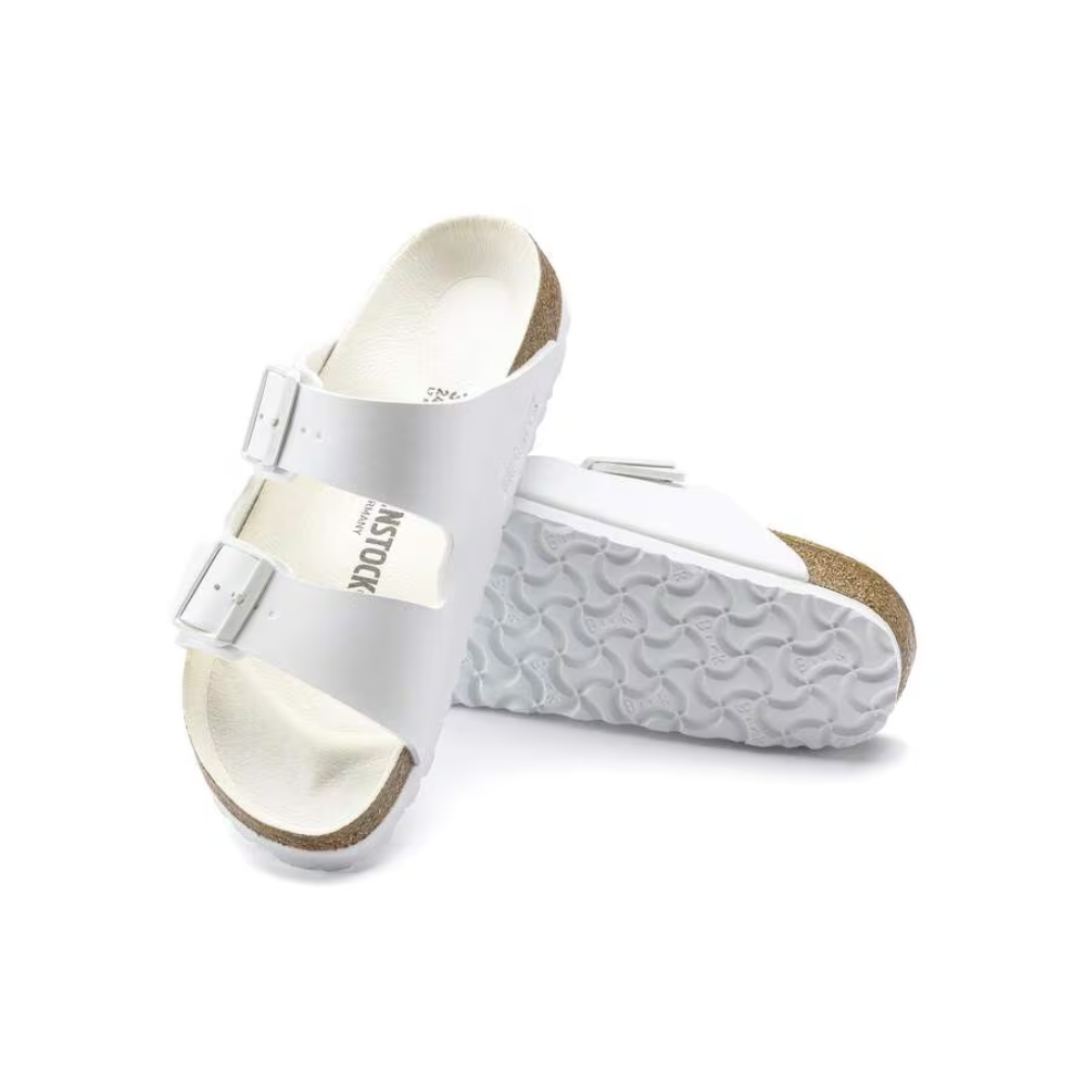 Birkenstock Unisex Arizona Birko-Flor Sandals - Triple White