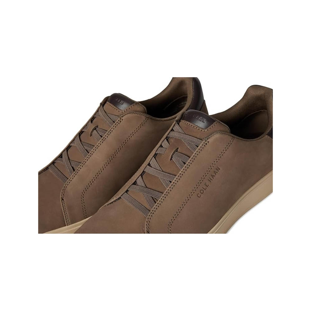 Cole Haan Men's GrandPrø Luxe Slip-On Sneakers Morel Nubuck/Dark Choco