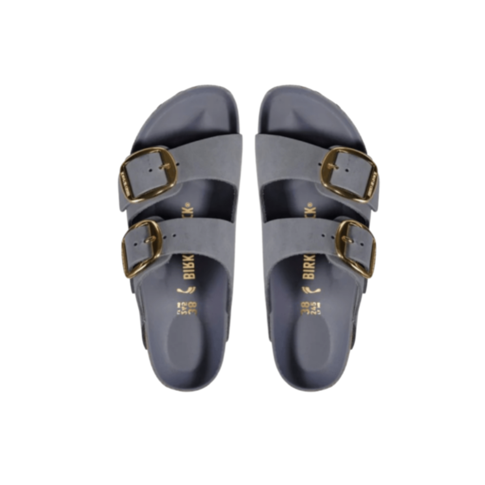 Birkenstock Arizona Big Buckle Oiled Leather Basalt Gray - Narrow