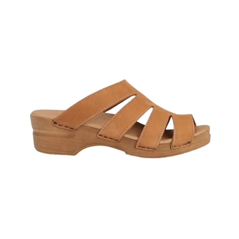 Sanita Monika Women's Leather Sandals – Chestnut Adjustable Comfort Sandals