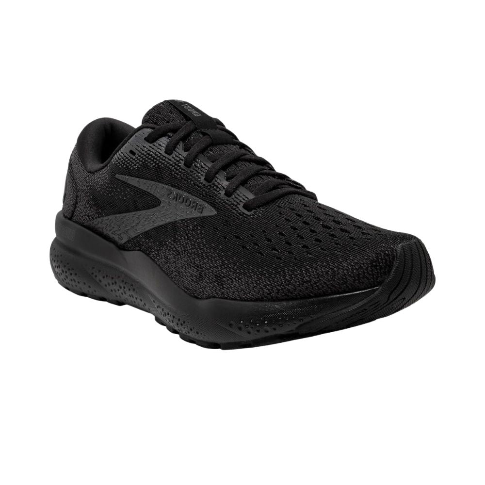 Brooks Men’s Ghost 16 Running Shoes Black/Ebony | Neutral Cushioned Road Trainers Lightweight Comfort