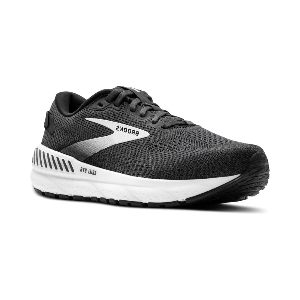Brooks Women’s Ariel GTS 24 Ebony/Black/White – Maximum Support Running and Walking Shoe for Overpronation, Stability & Comfort