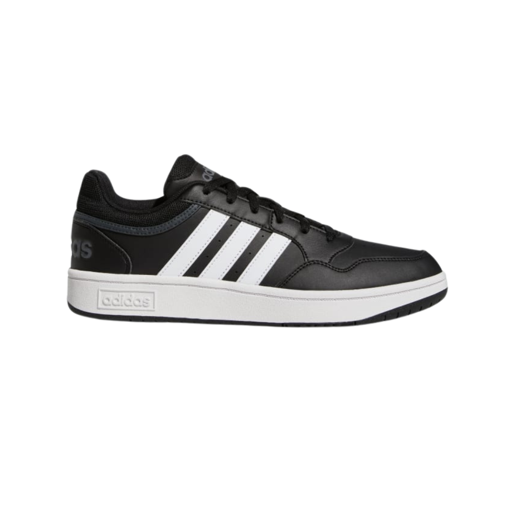 Adidas Hoops 3.0 Low – Basketball-Inspired Sneaker Black/White GY5432