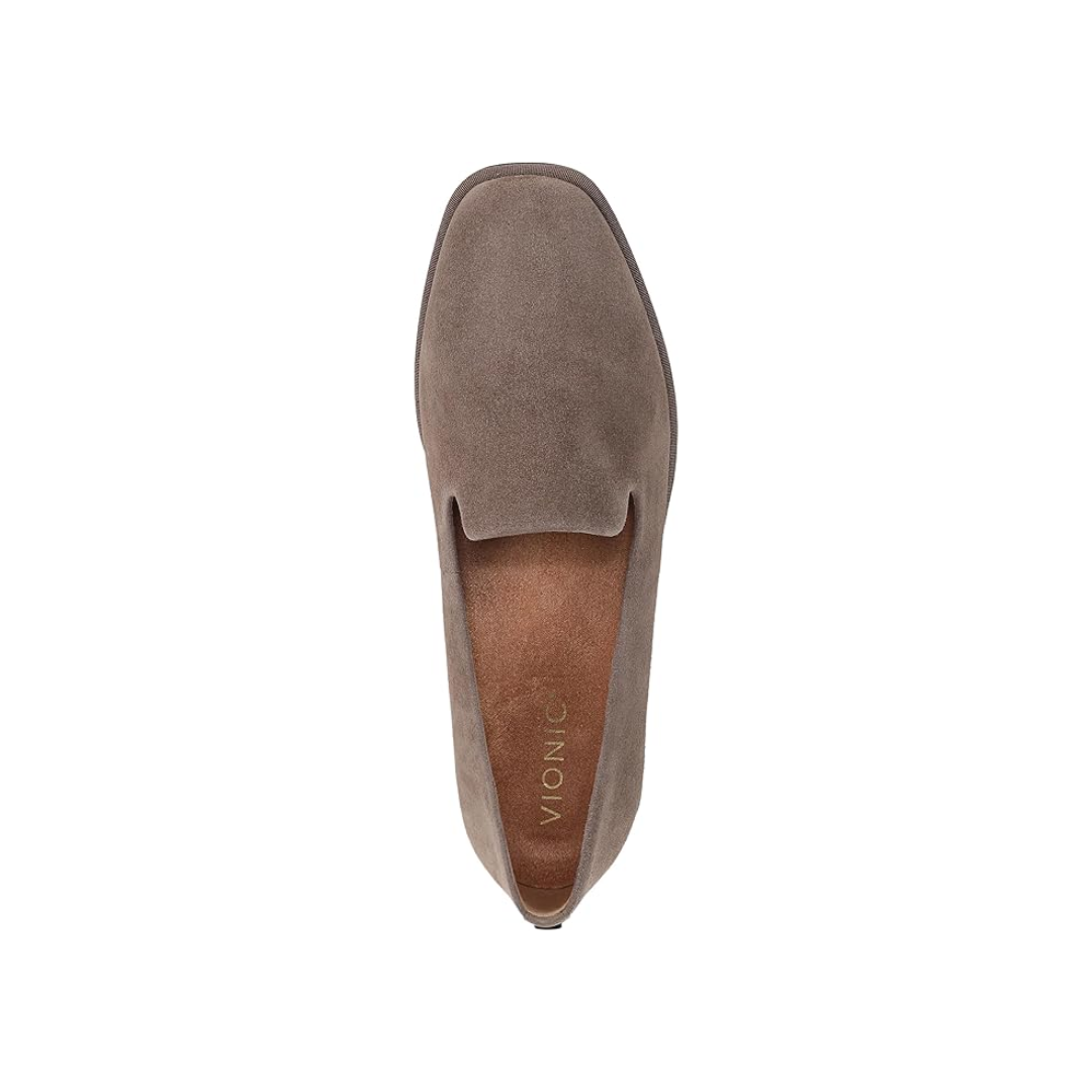 Vionic Women's Willa 2.0 Leather Suede Loafer - Driftwood