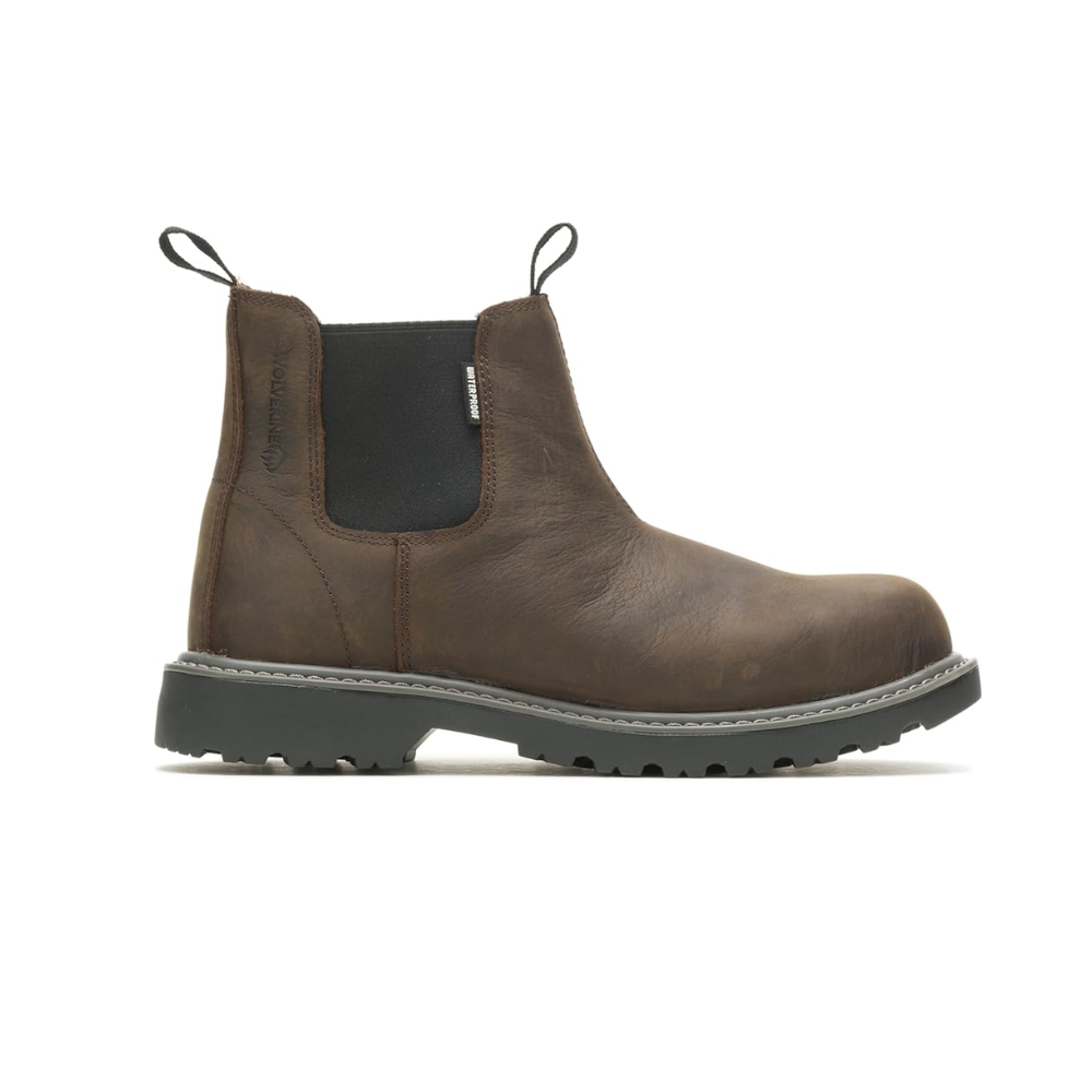Wolverine Men's Floorhand Steel-Toe Romeo Work Boot Dark Brown W221018