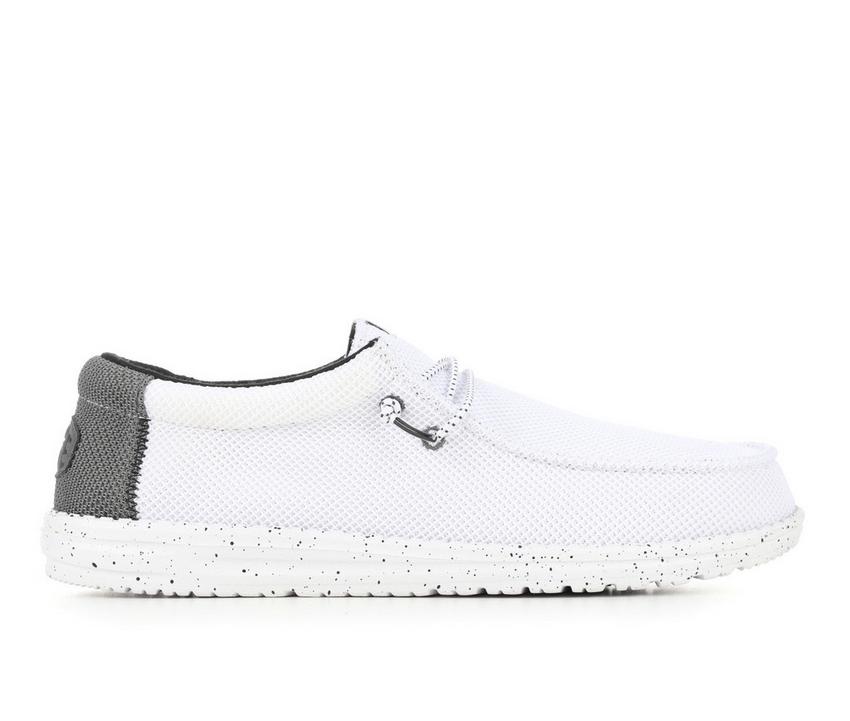 Hey Dude Men's Wally Varsity Casual Shoes – Lightweight, Comfortable, Slip-On Loafers