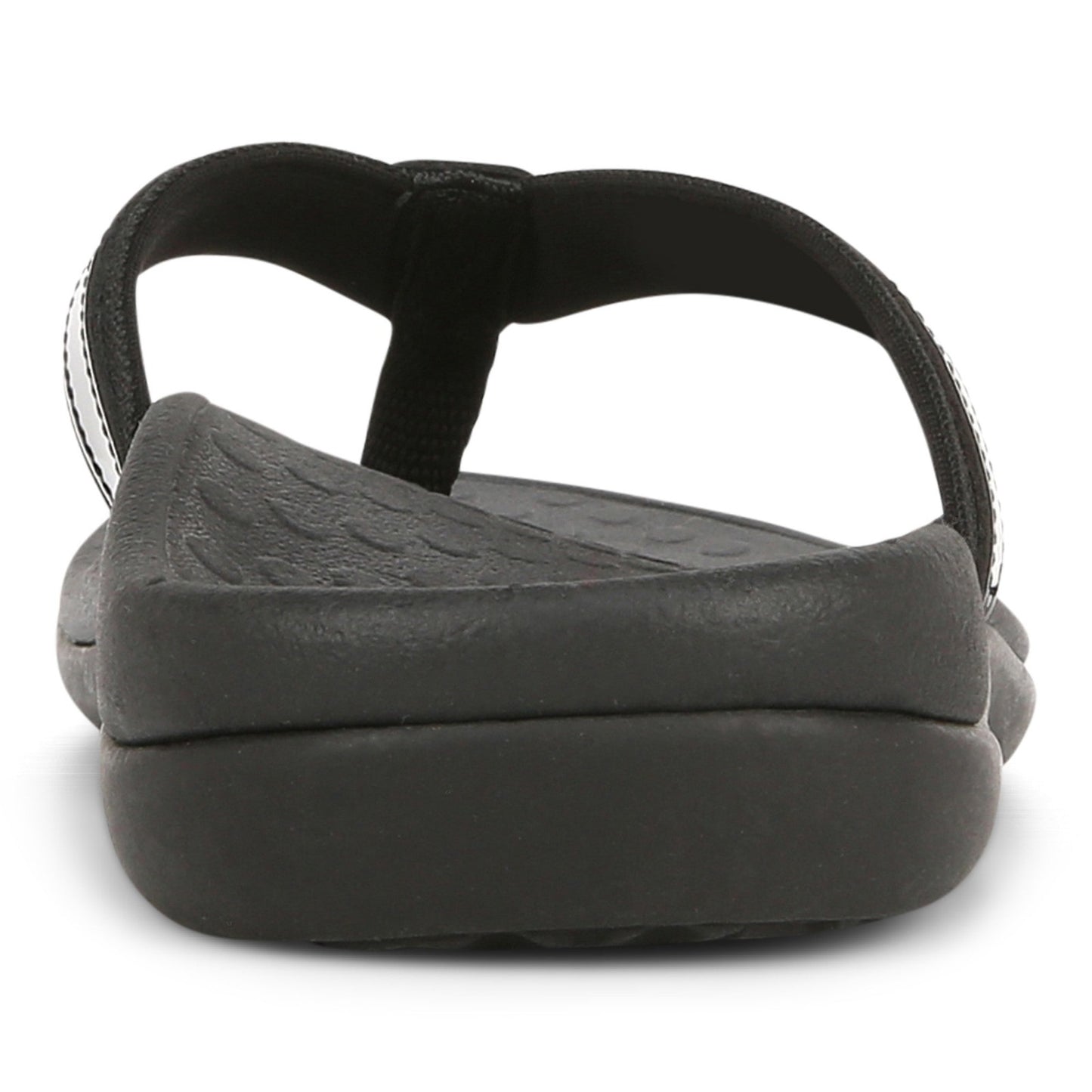 Vionic Women’s Tide II Toe Post Sandals – Black Flip Flops with Arch Support & Cushioned Footbed
