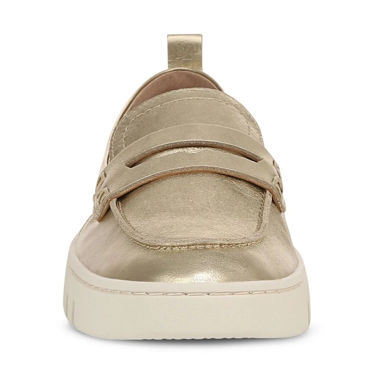 Vionic Women's Uptown Loafer Gold Leather Shoes - 16609L4701