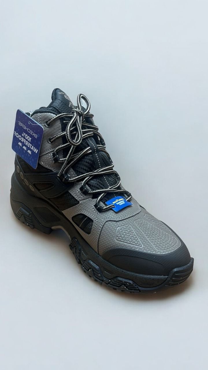 Skechers Men's Terrabite Trekker Outdoor Natural/Black Hi Top Shoes