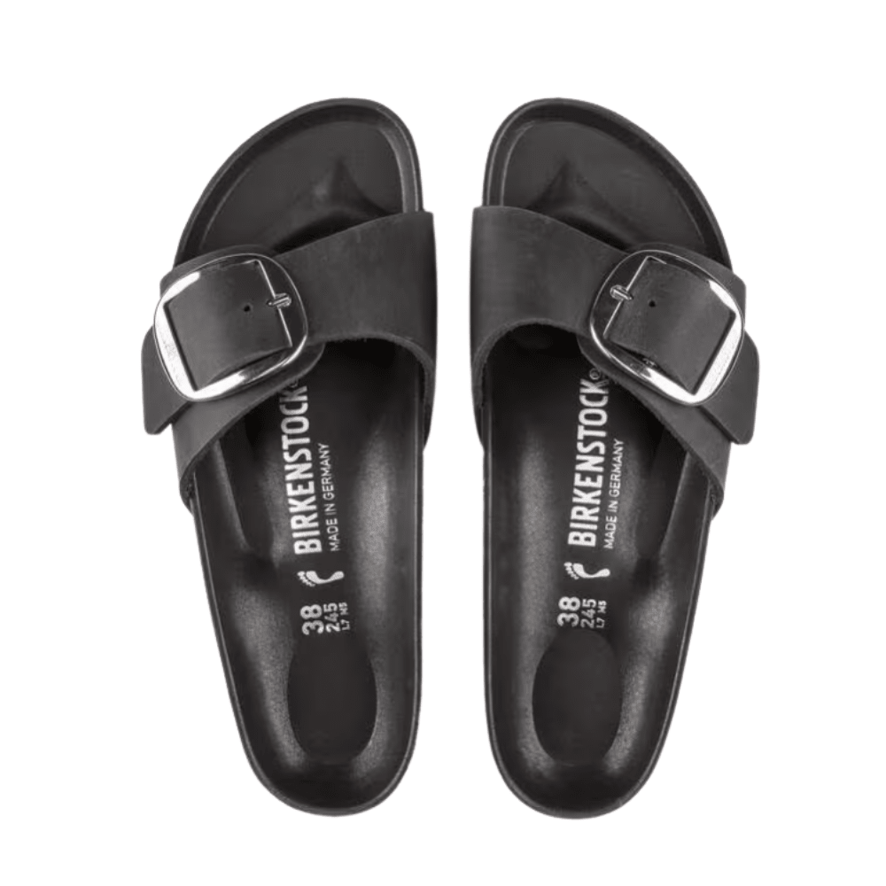 Birkenstock Madrid Big Buckle Oiled Leather Sandals - Narrow