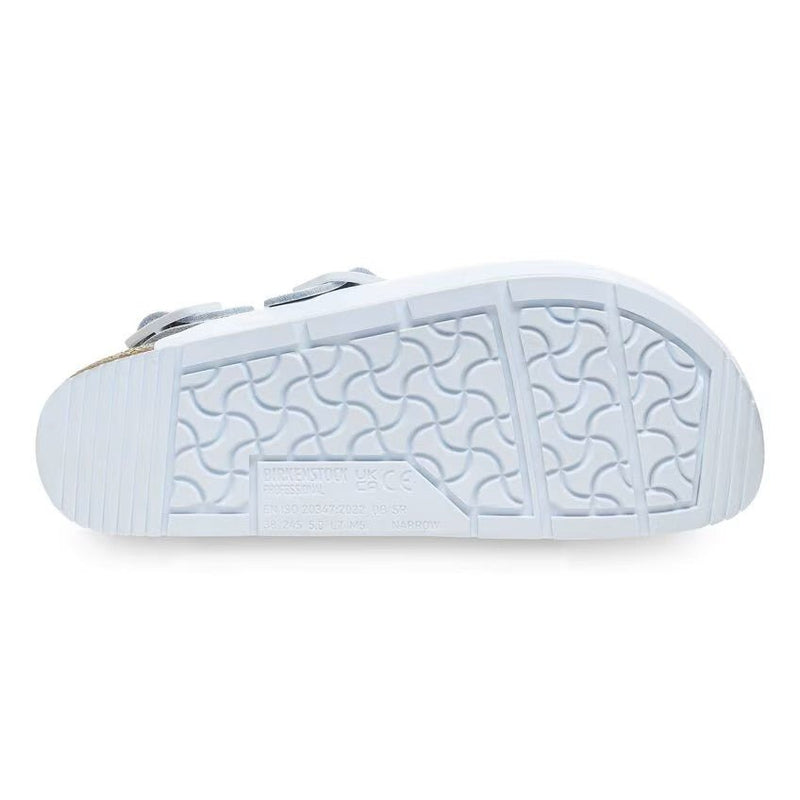 Birkenstock Tokio Pro White Leather Clog Sandal – Unisex Professional Slip-Resistant Work Shoe with Soft Footbed and Adjustable Backstrap