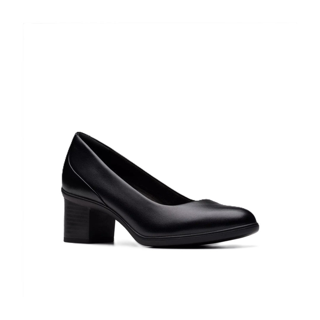 Clarks Women's Shaya Poppy Leather Pumps - Black 82997