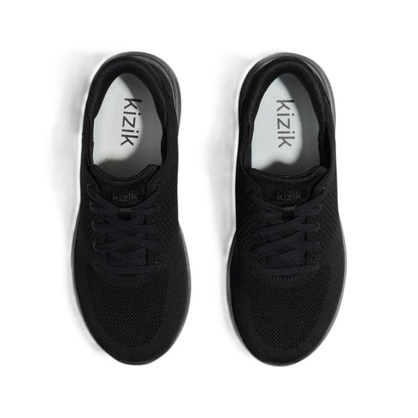 Kizik Unisex Lima Slip-On Hands-Free Sneakers - Black