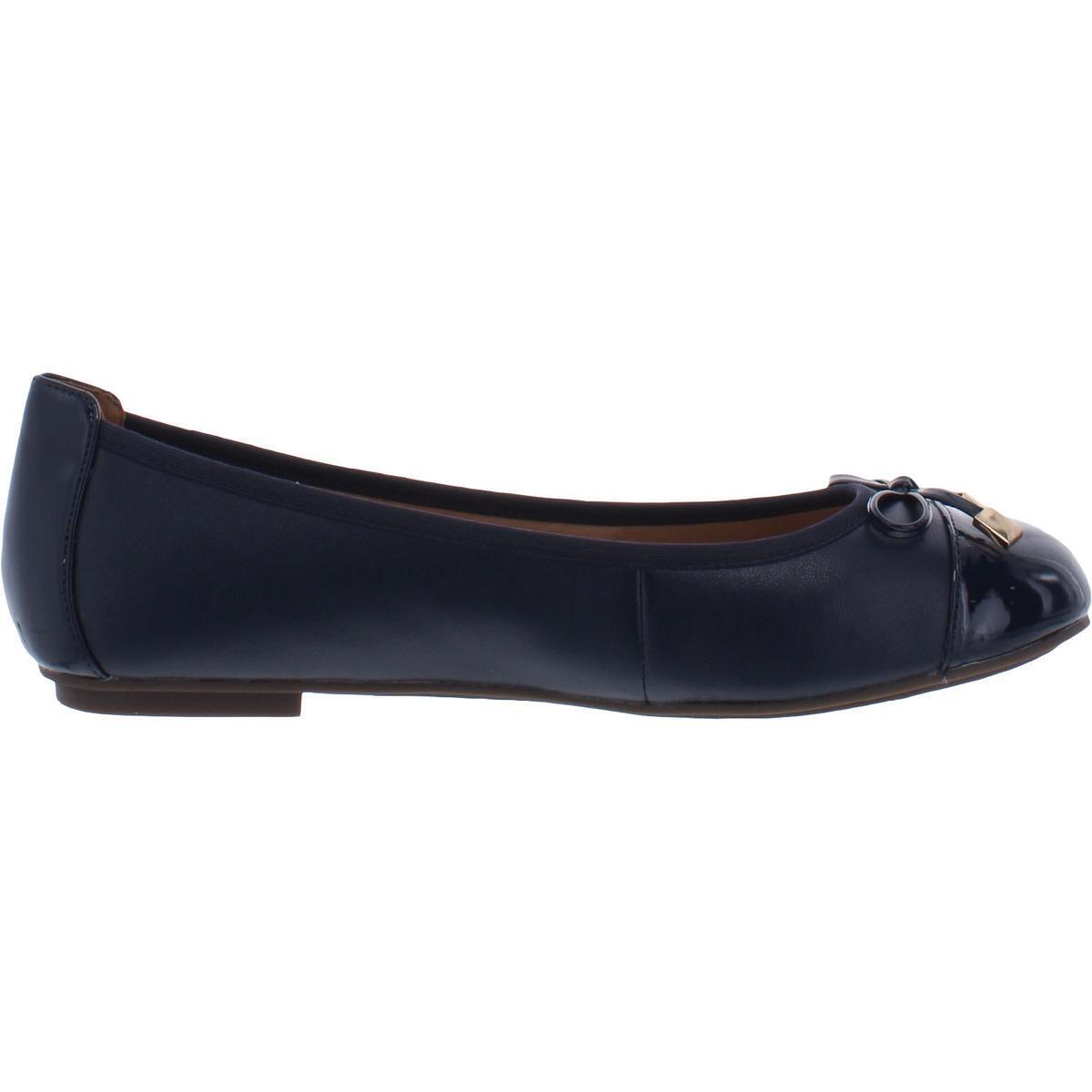 Vionic Minna Navy Nappa Leather Flat Sandals – Orthotic Superior Arch Support, Stylish & Comfortable Footwear