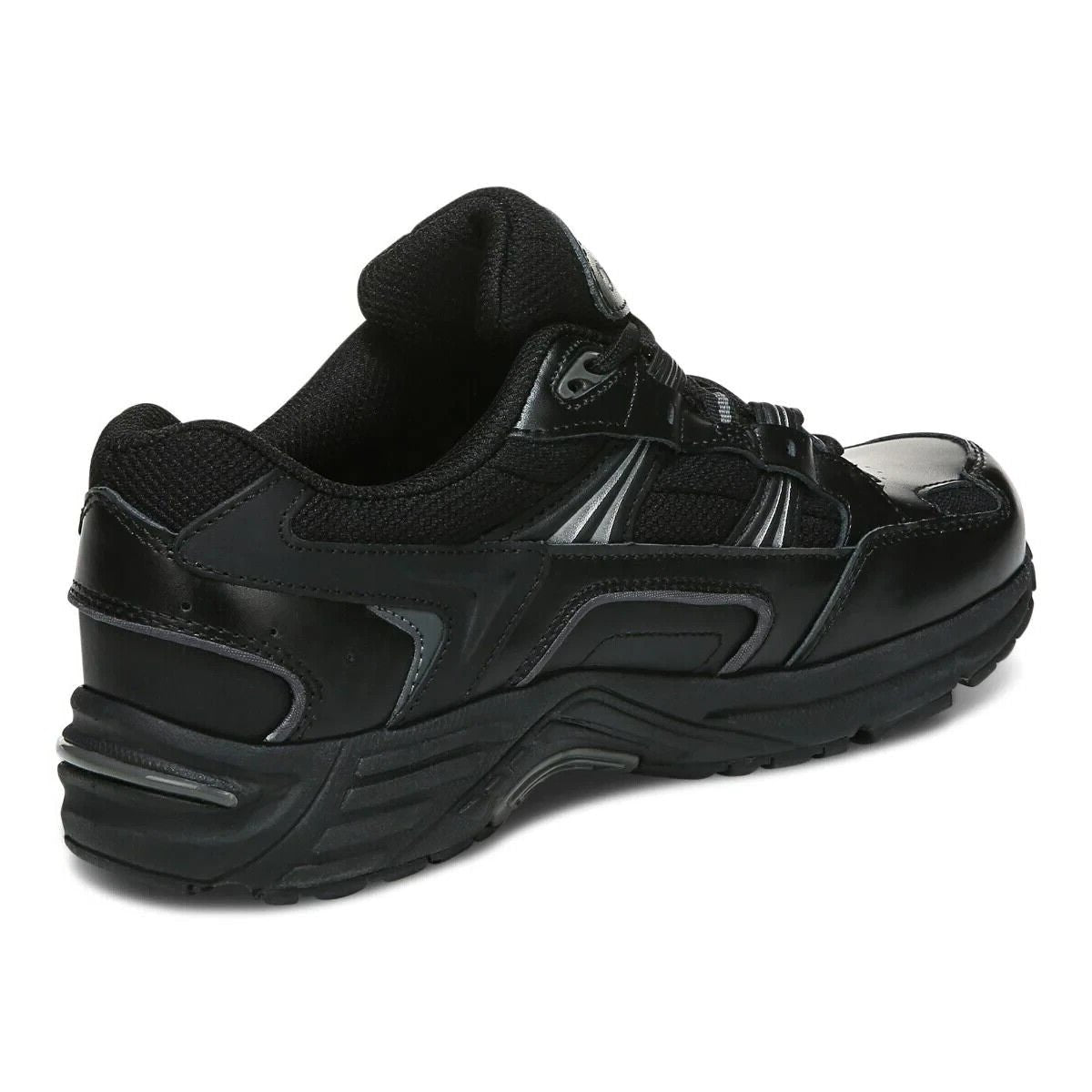 Vionic Walker Women’s Walking Shoes Black Leather | Orthotic Arch Support Comfortable Durable