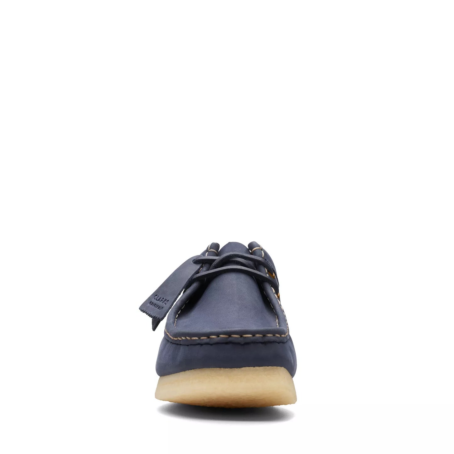 Clarks Wallabee 26174515 Men's Blue Leather Oxfords & Lace Ups Casual Shoes