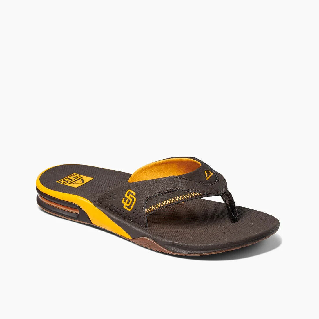 Reef Men's San Diego Padres Fanning Bottle Opener Sandals - CI4847