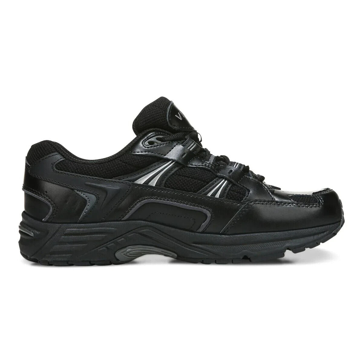 Vionic Walker Women’s Walking Shoes Black Leather | Orthotic Arch Support Comfortable Durable