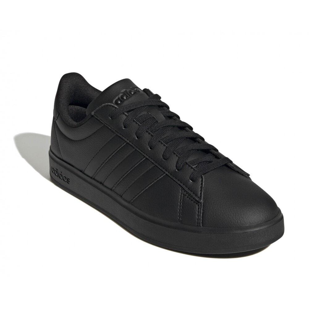 Adidas Men's Grand Court Trainers Synthetic Leather Tennis Sneaker (Black) MGW919