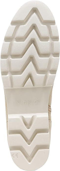 Vionic Women’s Brionie Chelsea Pull-Up Short Ankle Boot – Semolina Beige Suede Slip-On Orthotic Boot with Arch Support