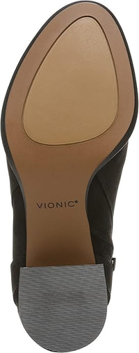 Vionic Women’s Sienna Waterproof Comfort Boot – Toffee Brown Nubuck Ankle Boot with Arch Support & Orthotic Footbed