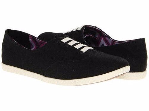 Reef Raindance Women's Comfortable Cushioned Flats, Black/White, Size 8