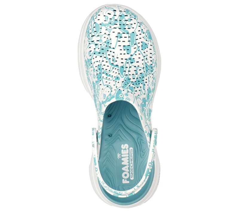 Skechers GOwalk 5 Women's Slipper Sandal – 111001 Real Teal Green | Plush Faux Fur Lining, Lightweight Slip-On Comfort Shoe, Ultra Go Cushioning, Machine Washable, Ideal for Indoor & Casual Wear