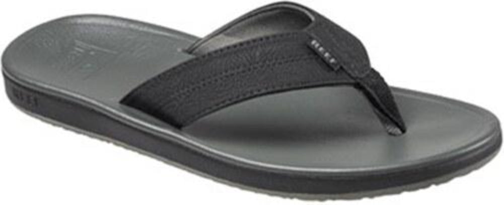 Reef Men’s Journeyer Flip-Flop Thong Beach Sandal Black Gray RF0A39UGRFBLG