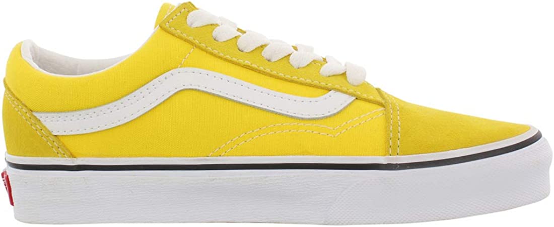 Vans Unisex Iconic Canvas Classic Trainers, Golden Haze True White