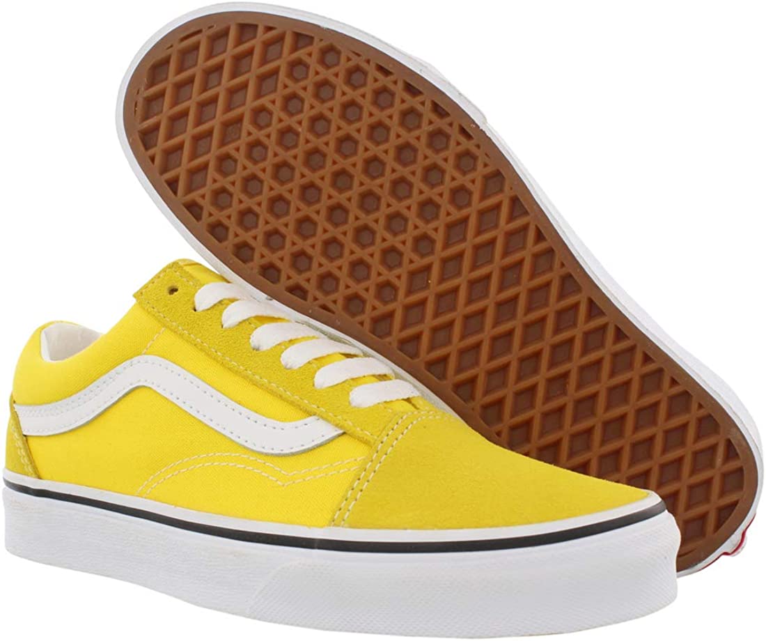 Vans Unisex Iconic Canvas Classic Trainers, Golden Haze True White