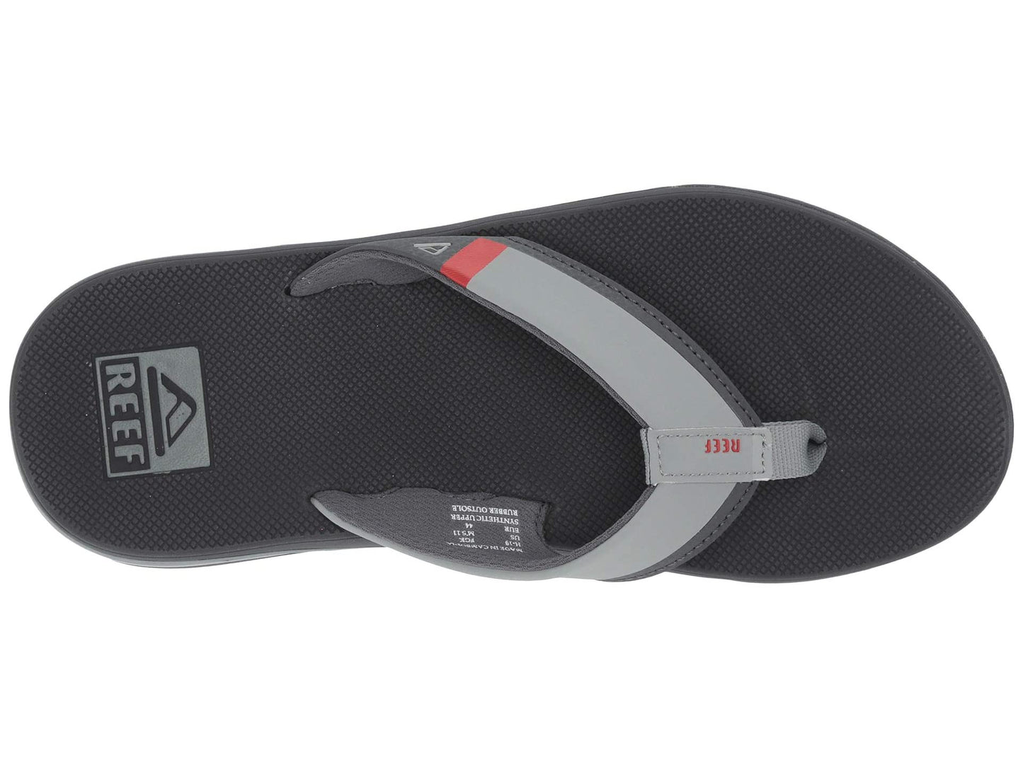 Reef Men's Fanning Bottle Opener Black, Brown, Gray Olive Navy Sandal