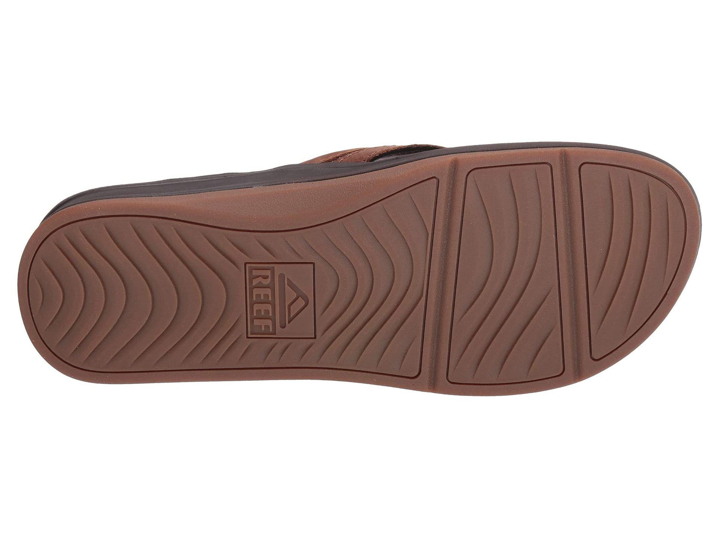 Reef Leather Ortho-Bounce Coast Brown RF0A3YKRBRO Men's Flip Flop