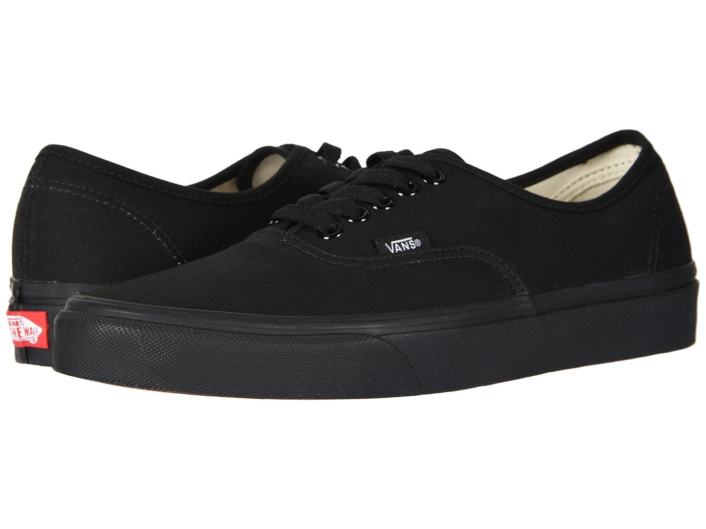 Vans Authentic Men’s Classic Canvas Skate Shoes All Black | Unisex Lightweight Flexible Sneakers