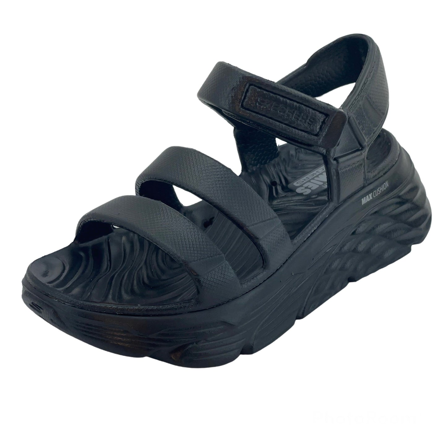 Skechers Women's Max Cushioning Aura Sandal Black 111126