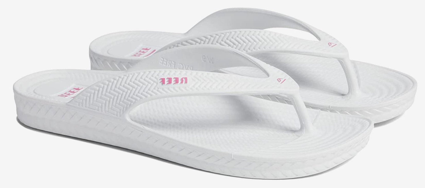 Reef Women's Water Court Black, White , Pink Flipflop Sandal
